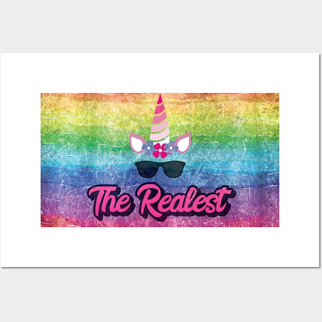 The Realest Unicorn Wall Art by Bunchatees